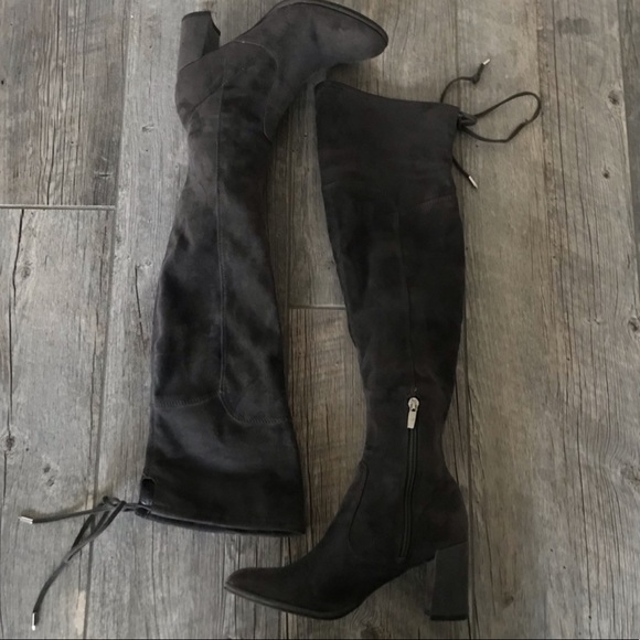 Marc Fisher | Lencon Gray Over The Knee Boots - Picture 2 of 6